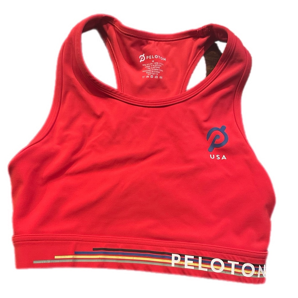 Peloton Red Sports Bra‎